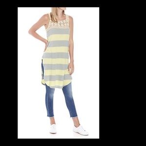 Free People Luca Crochet Beach Coverup Tunic